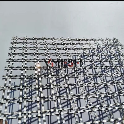 Panel Jaring Logam Kawat Tenun Dekoratif Baja Tahan Karat Arsitektur