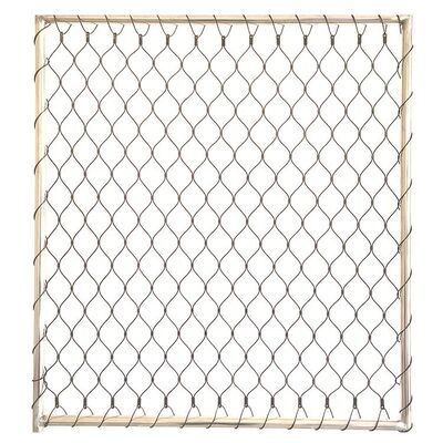 SS316 Stainless Steel Wire Rope Mesh Flexible Woven Untuk Perlindungan Balkon Aviary