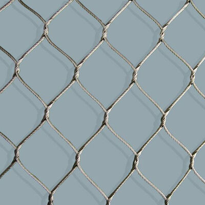 7*7 Kabel Mesh Kawat Baja Tahan Karat Tenun Tangan Tali Mesh Pagar Perlindungan Keamanan Hewan