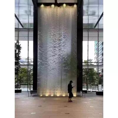 Air Terjun Logam Stainless Steel 304 untuk Tirai Dekorasi Taman untuk Fitur Air