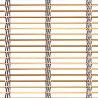 Gantung Lipat Screen stainless steel Woven Desain Mesh Tirai Untuk Indoor Shadow Curtain