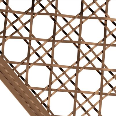 Kustomisasi Panel Tenun Kawat Datar Stainless Steel Untuk Dekorasi Dalam Ruangan