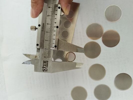 Cakram Filter Jaring Etsa SS304 1Mm Penggilingan Kimia Tanpa Gerinda