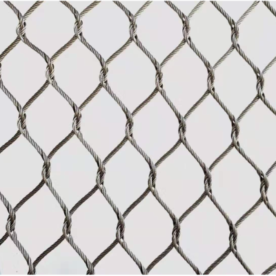7*7 Kabel Mesh Kawat Baja Tahan Karat Tenun Tangan Tali Mesh Pagar Perlindungan Keamanan Hewan
