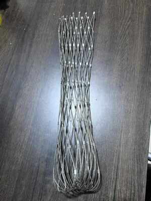Kekuatan Tinggi Stainless Steel Ferruled Kabel Tali Kawat Mesh Pelindung Ransel Tas Jaring Fleksibel