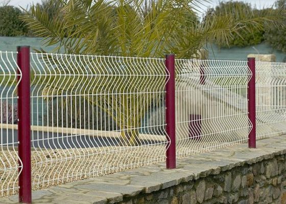 3D Galvanized Welded Wire Mesh Pagar 50x100mm 3.0mm Powder Coated