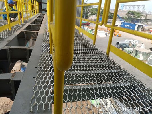Hot Dip Galvanized Expanded Metal Grating untuk Heavy Duty Walkways