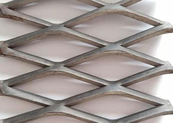 Galvanized Expanded Metal Mesh Diangkat Tipe 1000x2000mm Baja Karbon