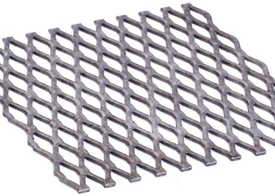 Galvanized Expanded Metal Mesh Diangkat Tipe 1000x2000mm Baja Karbon