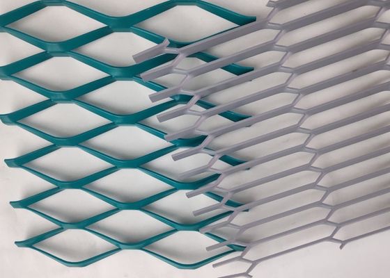 Lembaran Jaring Logam Ekspansi Aluminium 1.22x2.44m untuk Dekorasi Bangunan