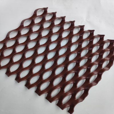 0.5mm Ketebalan Aluminium diperluas Metal Wire Mesh Untuk Panel Dinding