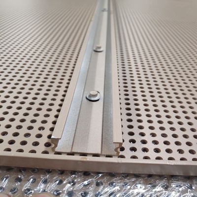 Dekorasi Fasad Metal Mesh Perforated Aluminium Desain Lubang Disesuaikan