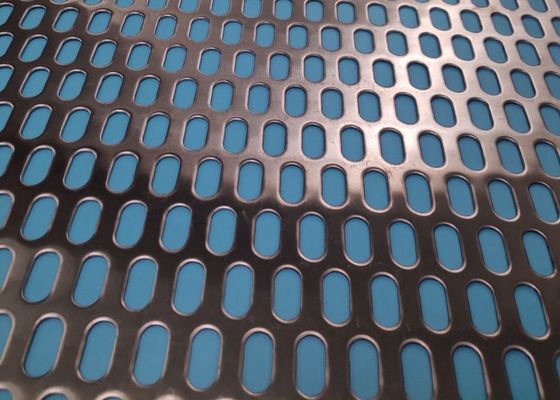 Ukuran Disesuaikan Panel Arsitektur Mesh Logam Berlubang