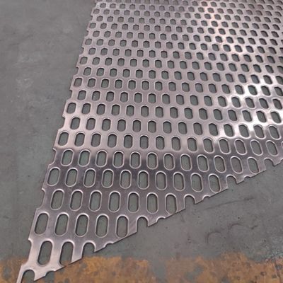 Panel Logam Berlubang Lubang Berbentuk Slot Aluminium untuk Fasad Dekoratif