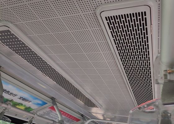 Panel Logam Berlubang Lubang Berbentuk Slot Aluminium untuk Fasad Dekoratif
