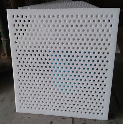 Panel Jaring Berlubang PVC Putih 0.3-10mm untuk Industri Makanan