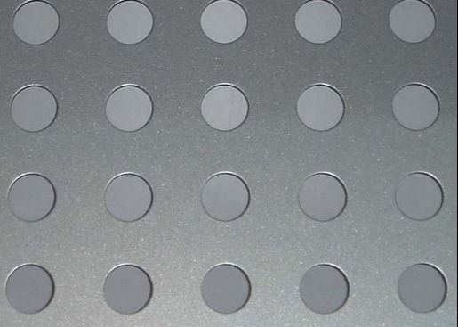 4 * 8ft stainless steel lurus bulat lubang pola perforated sheet