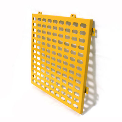 Custom Arsitektur Perforated Metal Facades Powder Coated