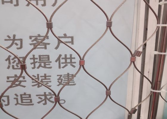 304 316 Mesh tali stainless steel untuk pagar jembatan