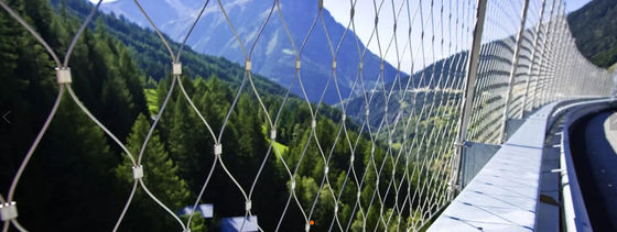 3mm stainless steel rope mesh 7x7 tenun untuk kebun binatang bandara pagar