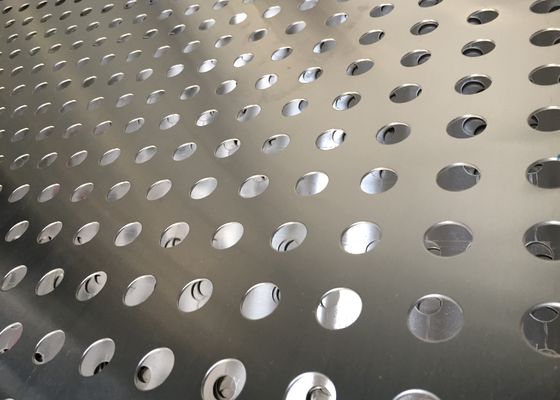 4 * 8ft stainless steel lurus bulat lubang pola perforated sheet