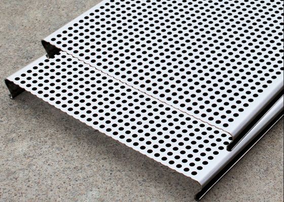 Langit-langit Berlubang Aluminium Berlapis PVC 3003H24 Gantung