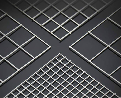 Panel Kawat Las Galvanis 25x25mm untuk Pagar Dekoratif