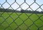 Diamond 8Ft 9 Gauge Chain Link Fence Dilapisi PVC Untuk Taman Bermain Olahraga