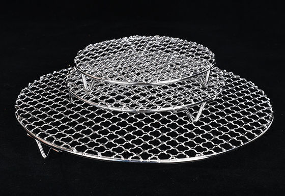 Baja tahan karat BBQ Crimped Wire Mesh 304 316 430 Food Grade