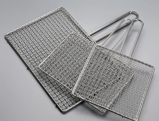 Baja tahan karat BBQ Crimped Wire Mesh 304 316 430 Food Grade