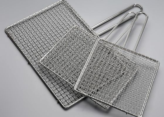 Kawat Jaring Panggangan BBQ Baja Tahan Karat 304 450x600mm Food Grade