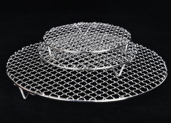 Kawat Jaring Panggangan BBQ Baja Tahan Karat 304 450x600mm Food Grade