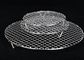 Square Crimped Fish BBQ Grill Wire Mesh Basket 25 * 40mm 30 * 45mm Lapisan PTFE
