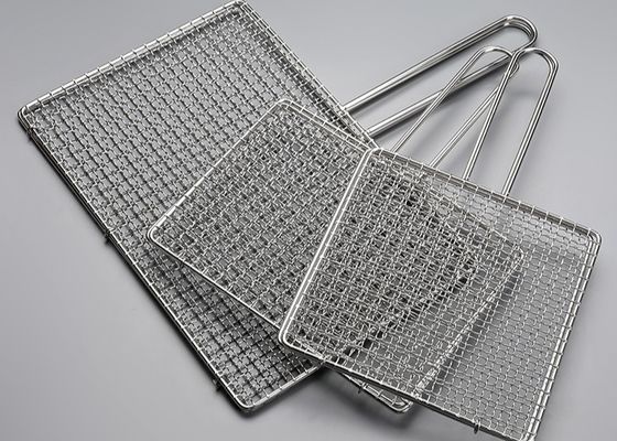Keranjang Jaring Panggangan BBQ Stainless Steel 316 untuk Memanggang Ikan
