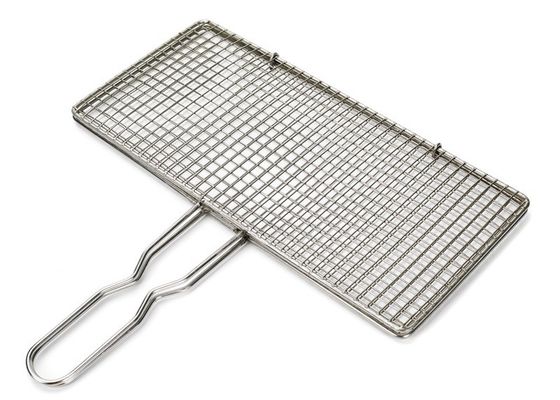 Keranjang Jaring Panggangan BBQ Stainless Steel 316 untuk Memanggang Ikan