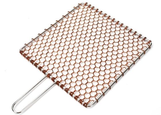 Keranjang Jaring Panggangan BBQ Stainless Steel 316 untuk Memanggang Ikan