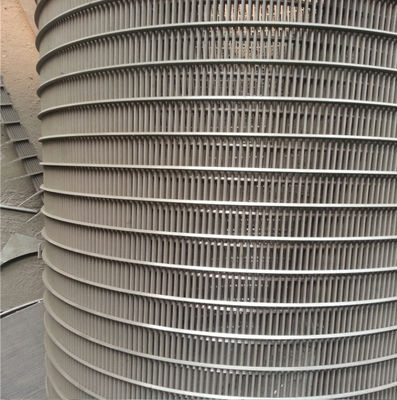 Pabrik V Filter lubang 304 stainless steel Wedge berbentuk Curved Screen