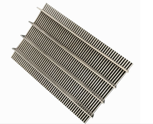 Tulang pendukung yang dapat disesuaikan 304 stainless steel wedge wire grates panel filter industri Dimensi yang dapat disesuaikan
