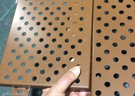 Lantai langit-langit berlubang galvanis listrik 2x2 Lapisan PVDF