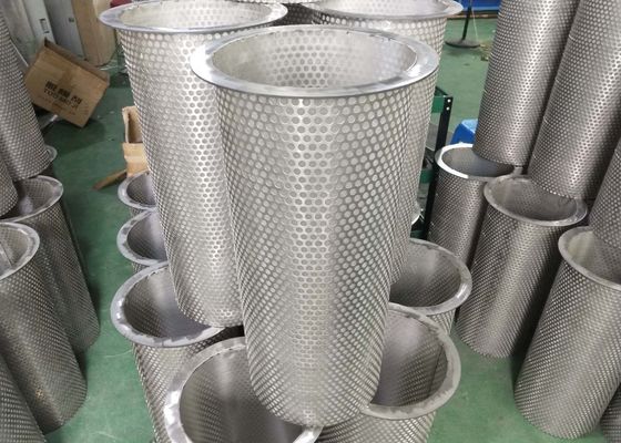 Stainless Steel 316 tabung filter mesh logam berlubang 20mm-2000mm