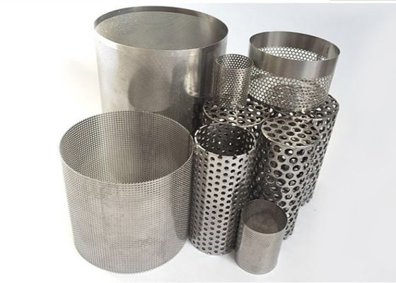 Stainless Steel 316 tabung filter mesh logam berlubang 20mm-2000mm