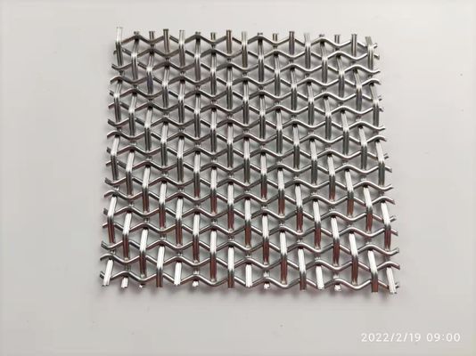 Dekoratif disikat stainless steel Arsitektur Woven Mesh Screen untuk Dekorasi Ruang Tirai