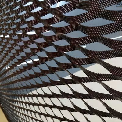Anodized Aluminium Expanded Metal Mesh untuk Langit-langit Tergantung