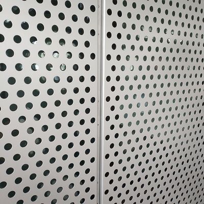 20 Gauge Round Hole Perforated Metal Mesh Sheet untuk Balkon