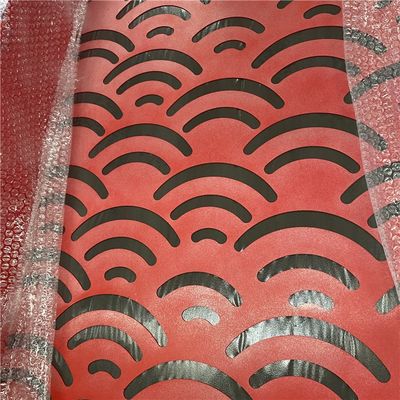 Lembar logam berlubang aluminium PVC untuk dekorasi interior
