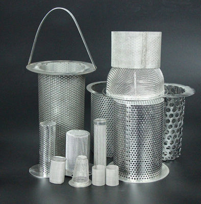 Tabung Filter Berlubang Baja Tahan Karat 304 316L untuk Filtrasi Industri