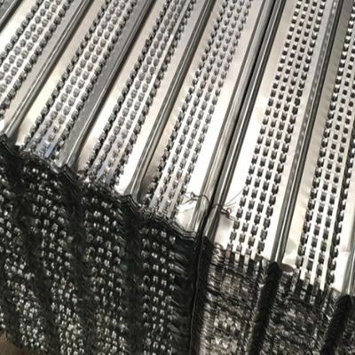 Arsitektur 0,35mm Galvanis Diperluas Logam Hy Rib Lath Untuk Konstruksi Dinding