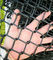 Pvc Coated Black Galvanized Chain Link Pagar Bentuk Berlian Lapangan Olahraga Wire Mesh