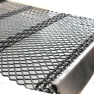 Layar Bergetar Polos Berkerut Woven Wire Mesh 5mm Dengan Kait