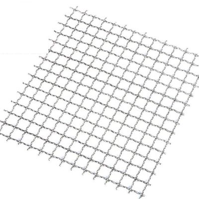 Sus 304 Crimped Woven Wire Mesh Untuk Layar Bergetar Stainless Steel